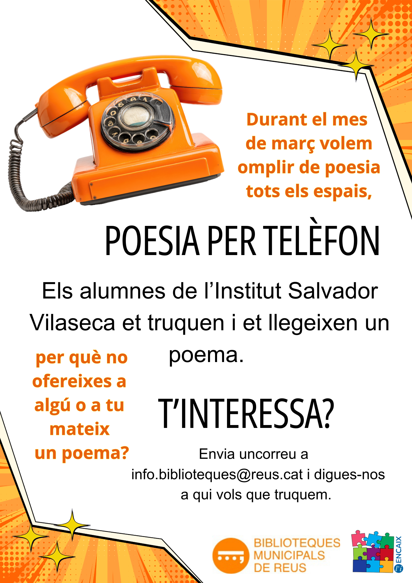 Cartell poesia per telèfon