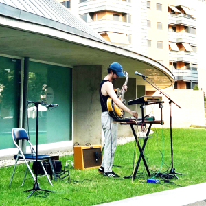 imatge d'un moment de l'actuació musical