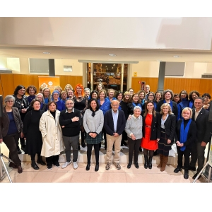 imatge dels participants a la biblioteca