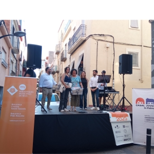 imatge del moment de l'entrega i reconeixement