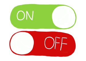 logo on off