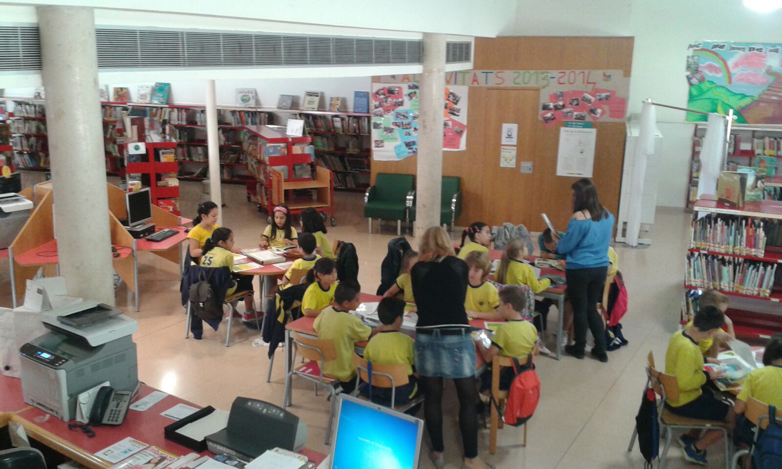 Visites didàctiques  a la biblioteca