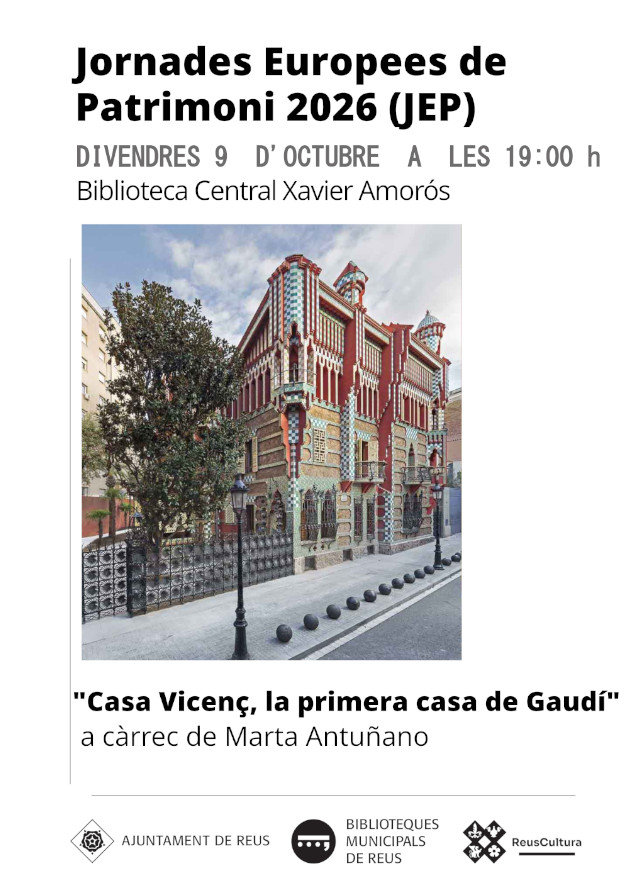 Xerrada: "Casa Vicenç, la primera casa de Gaudí"