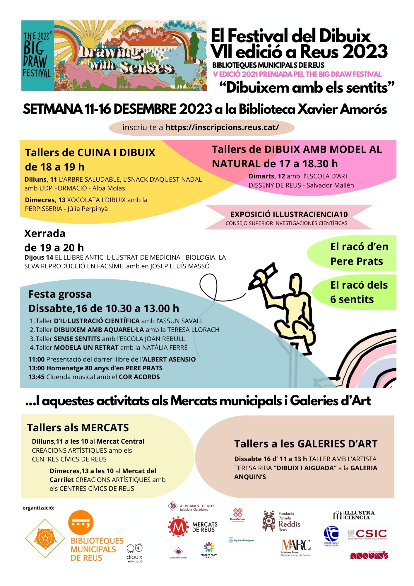 El Festival del Dibuix, Big Draw, torna a les Biblioteques Municipals de Reus