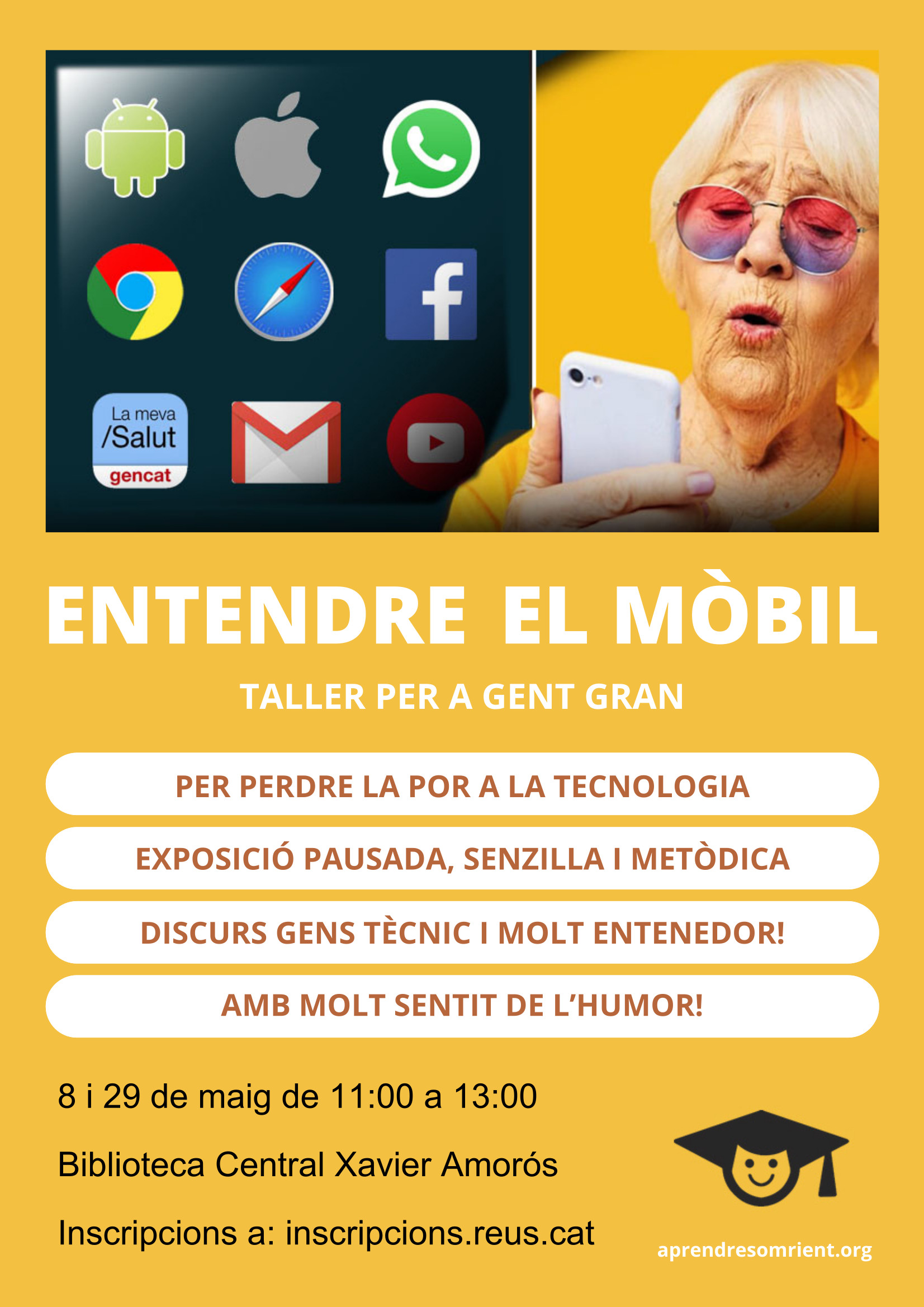 Entendre el mòbil : taller per a gent gran