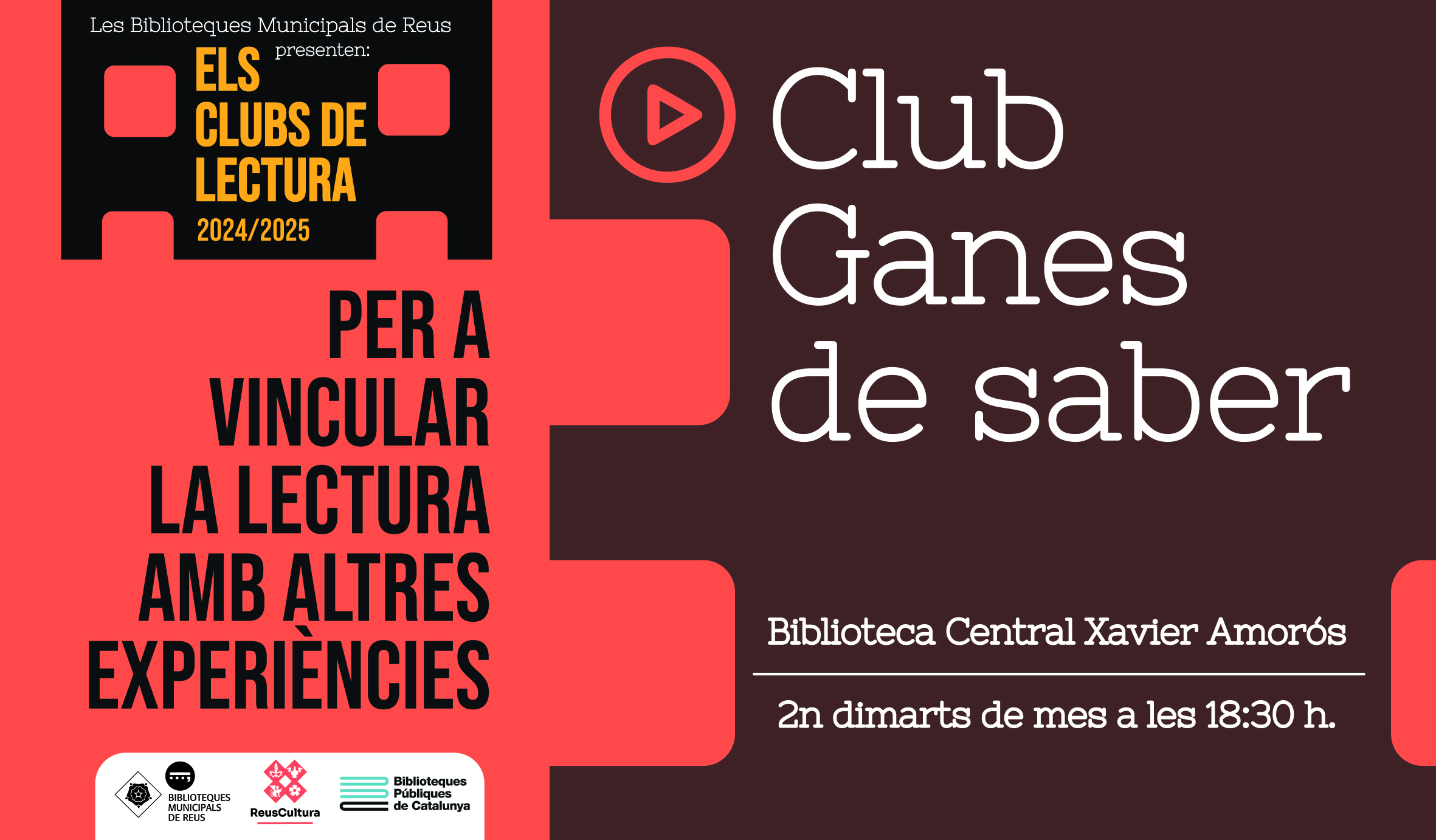 Inici del club de lectura "Ganes de saber"
