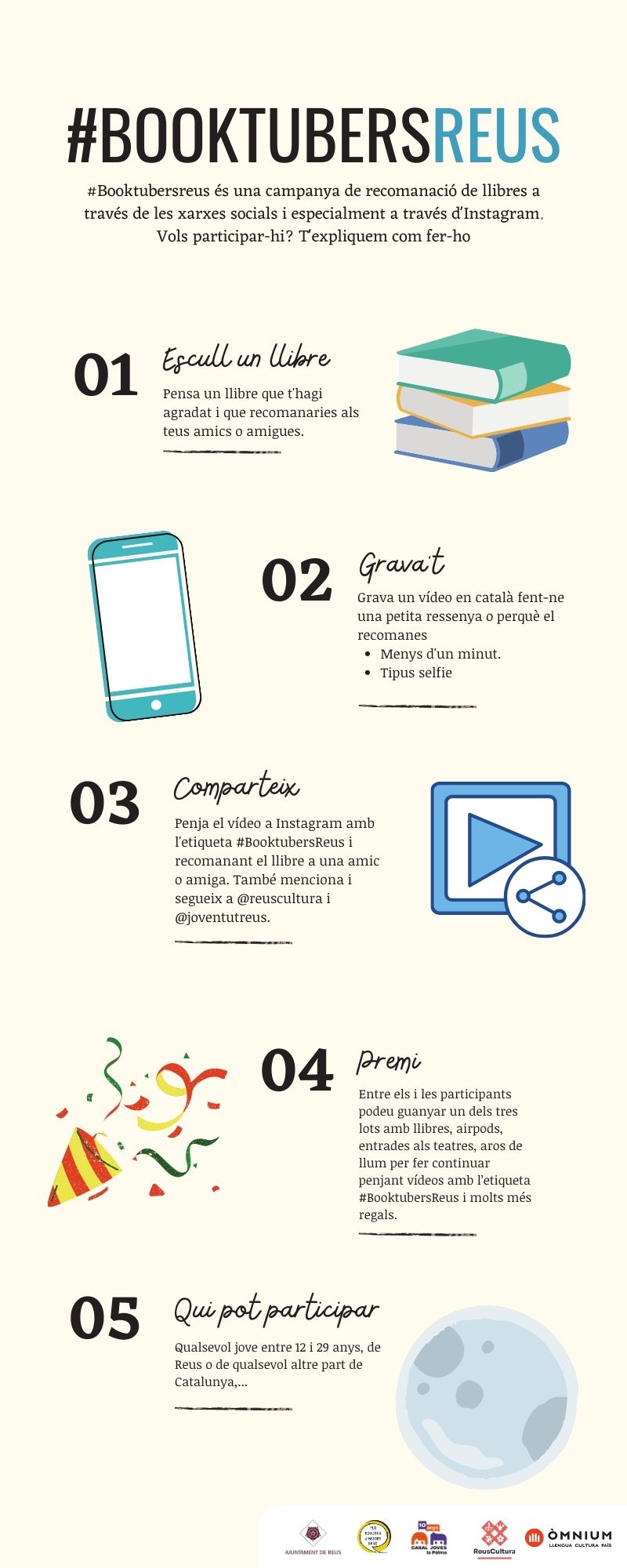 #Booktubersreus. Si tens entre 12 i 29 anys recomana'ns un llibre!