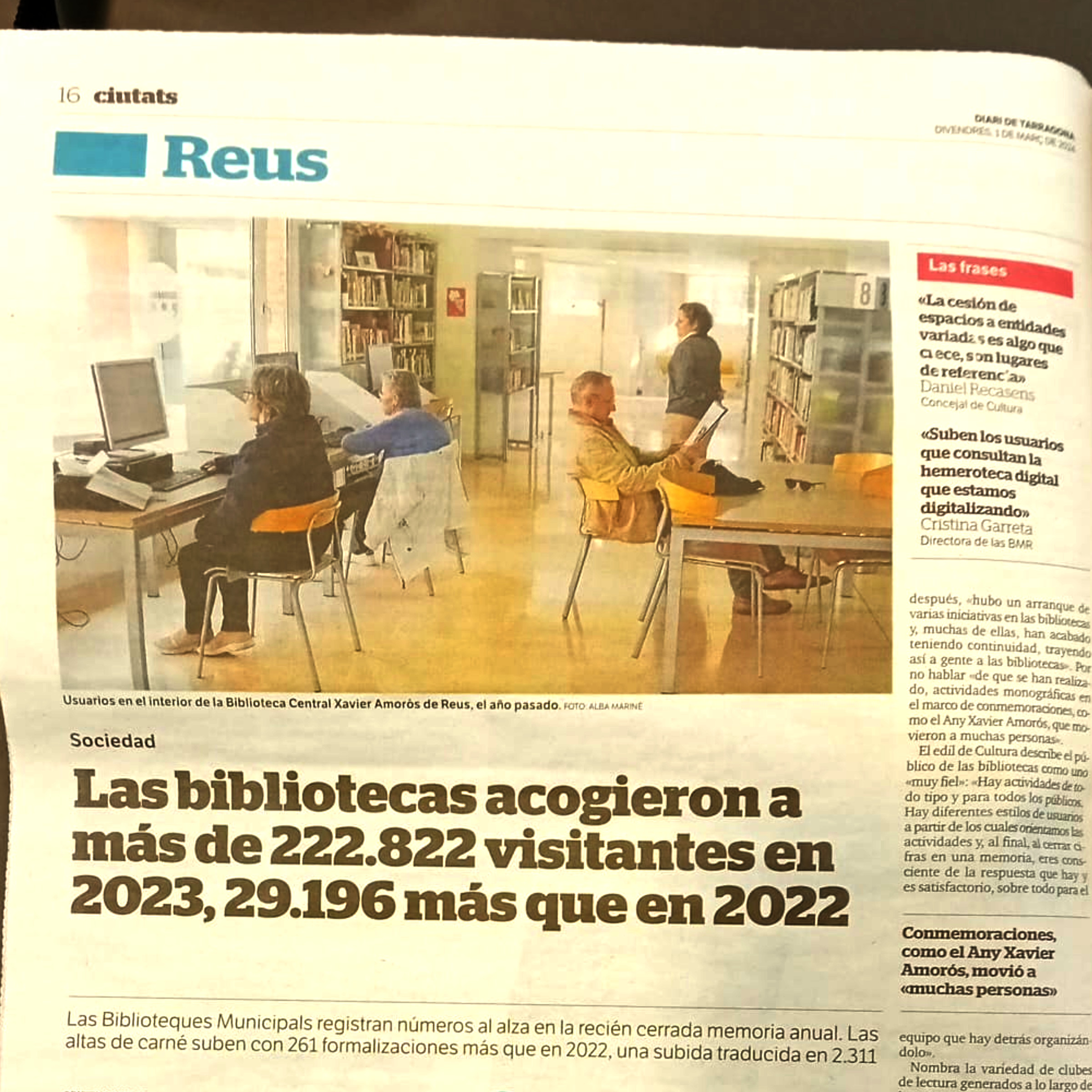 Bons resultats que són notícia