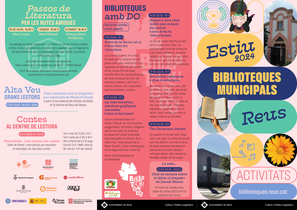 Activitats d'estiu a les Biblioteques Municipals