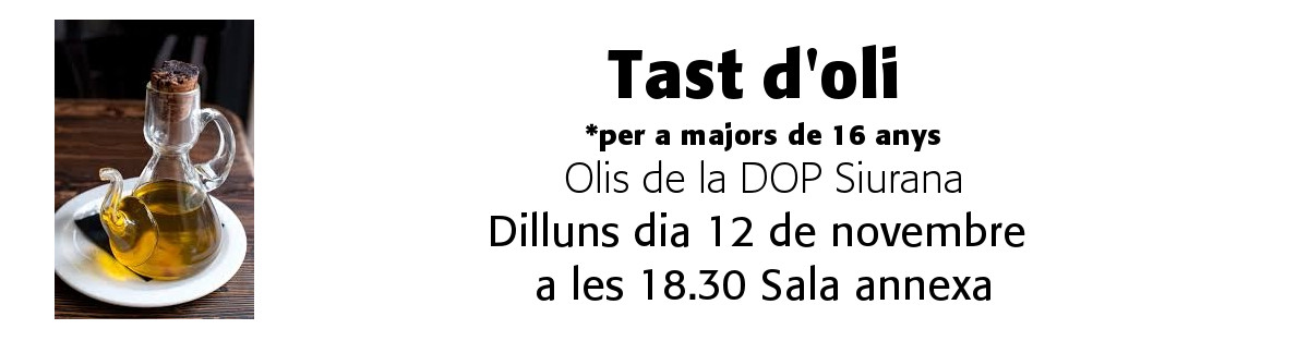 Inscripció al Tast d'oli