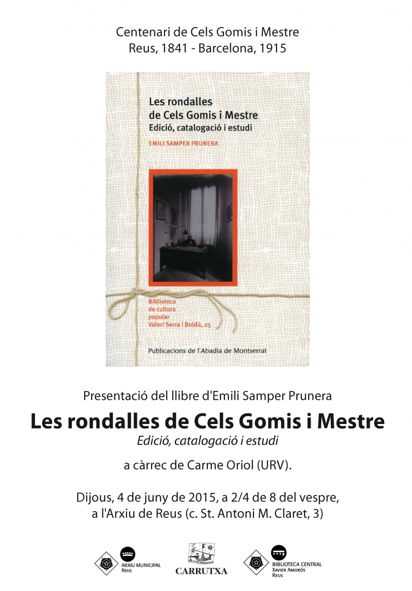 Dues activitats a l'arxiu del cicle conjunt sobre Cels Gomis