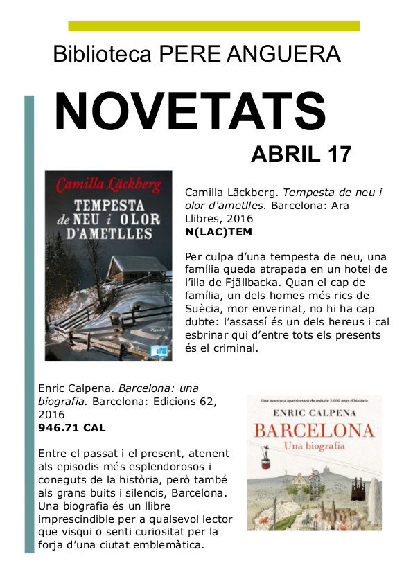 Novetats 2017