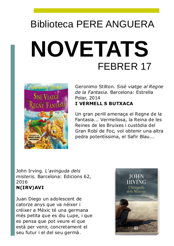 Novetats 2017