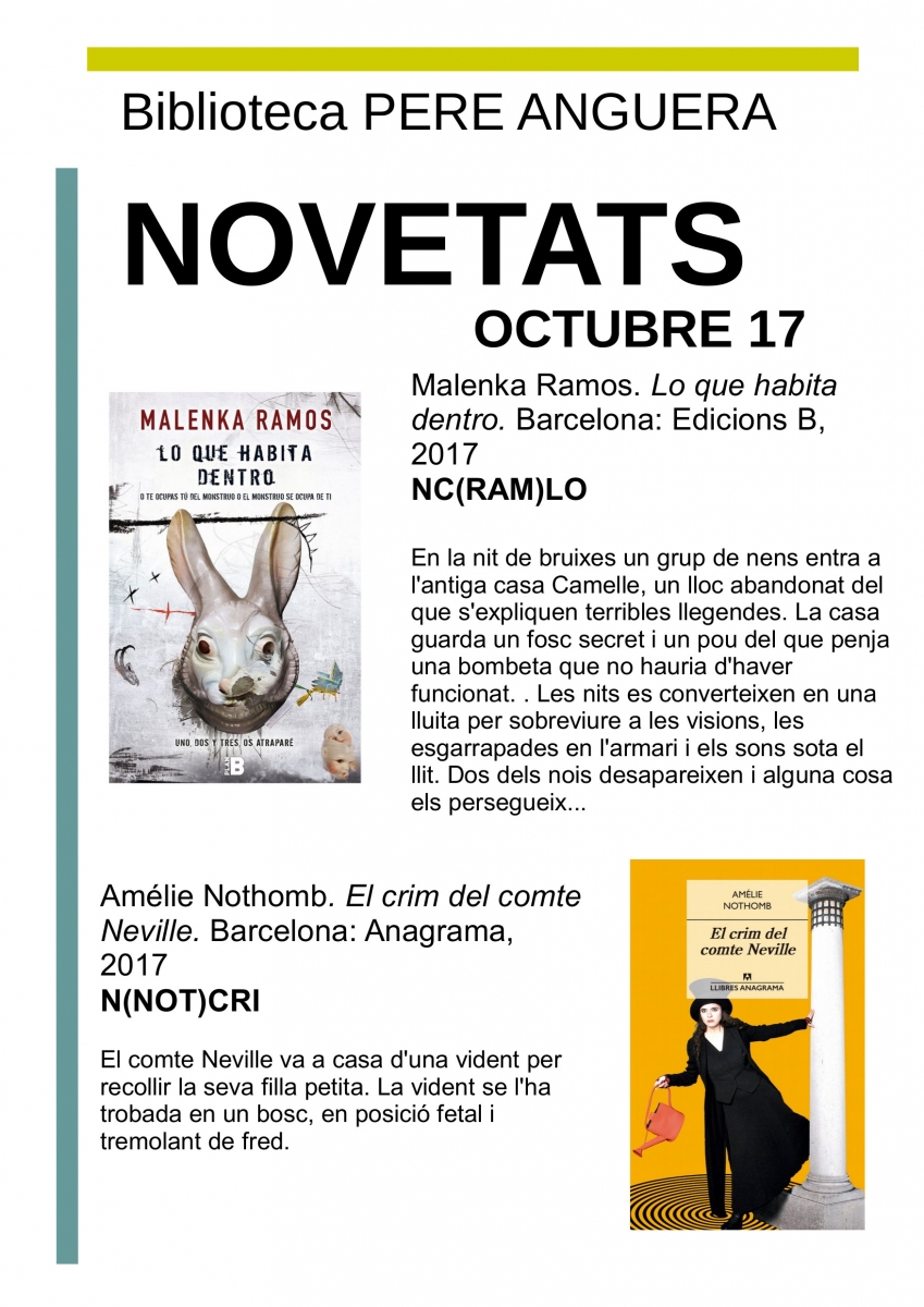 Novetats 2017