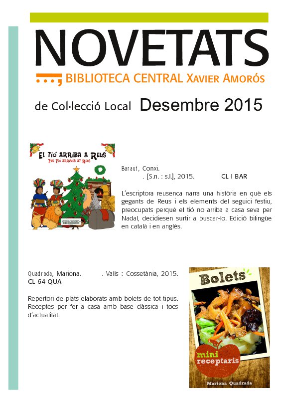 Novetats de Col·lecció Local 2014-2017