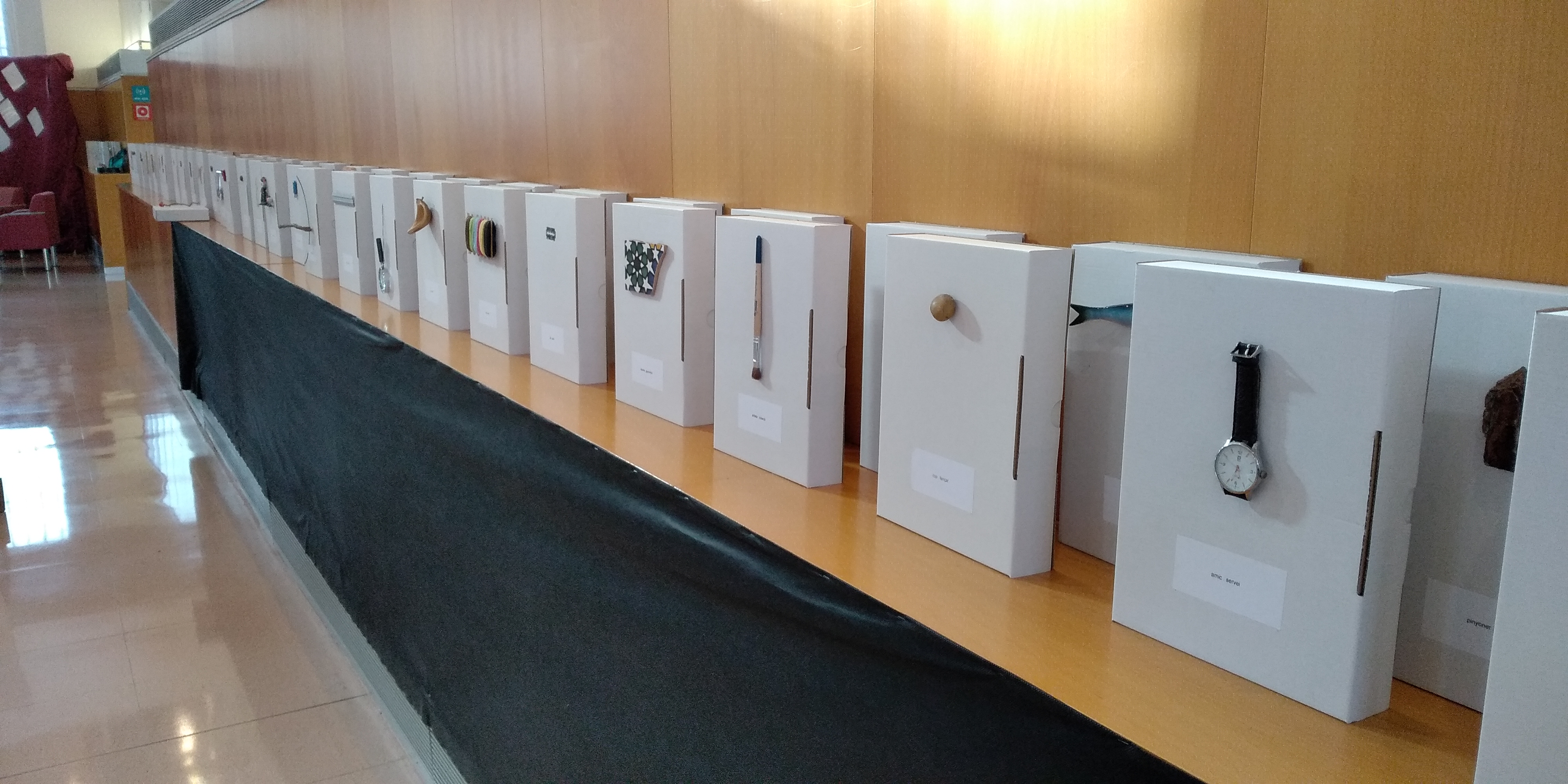 Acte d'inauguració de l'exposició Poesia Visual de Cesc Serrat