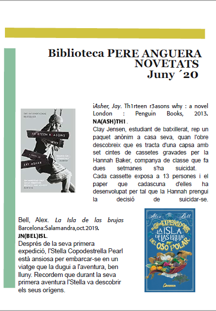 Novetats a la Pere Anguera