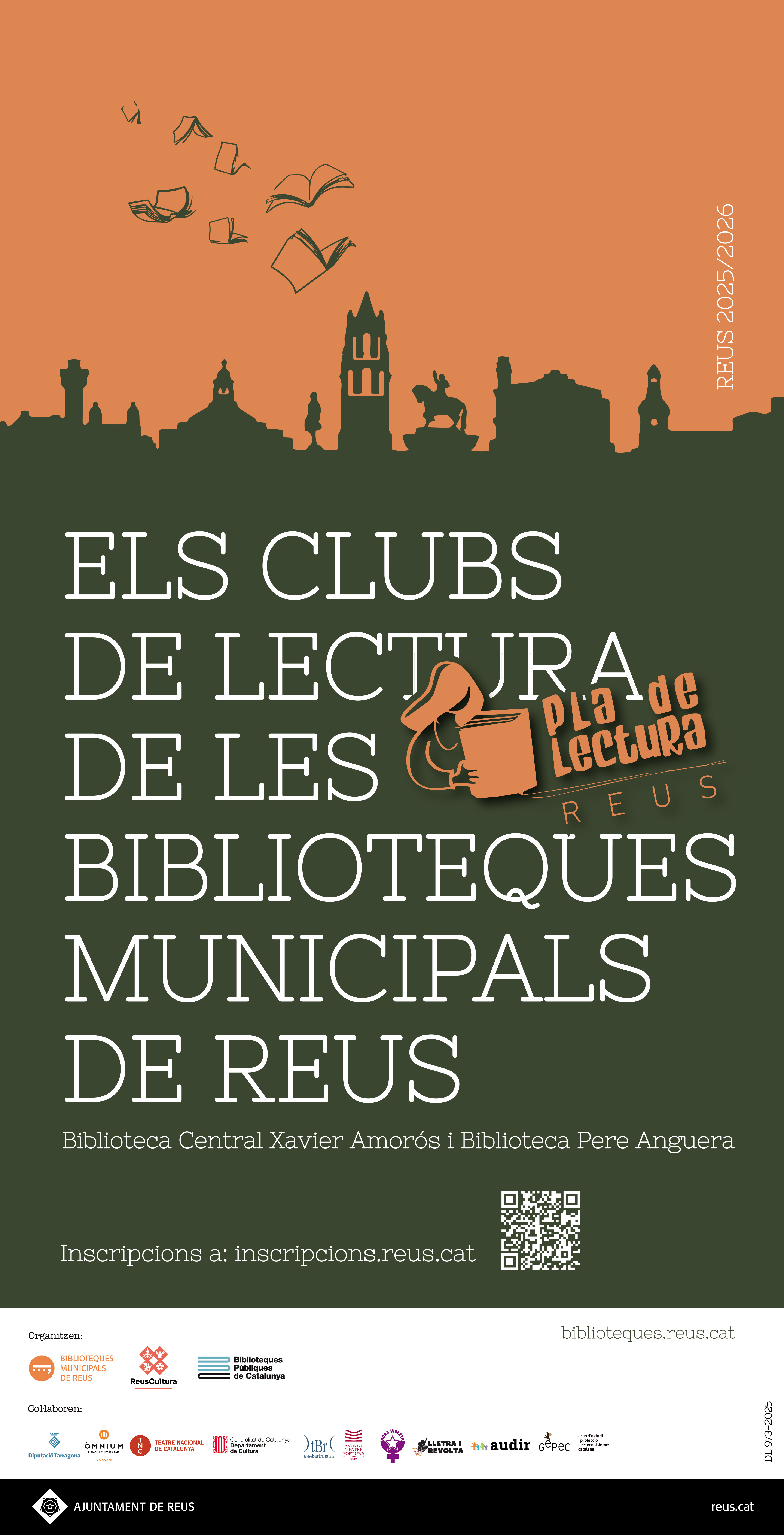 Clubs de lectura d'adults a les Biblioteques Municipals. Curs 2025-2026