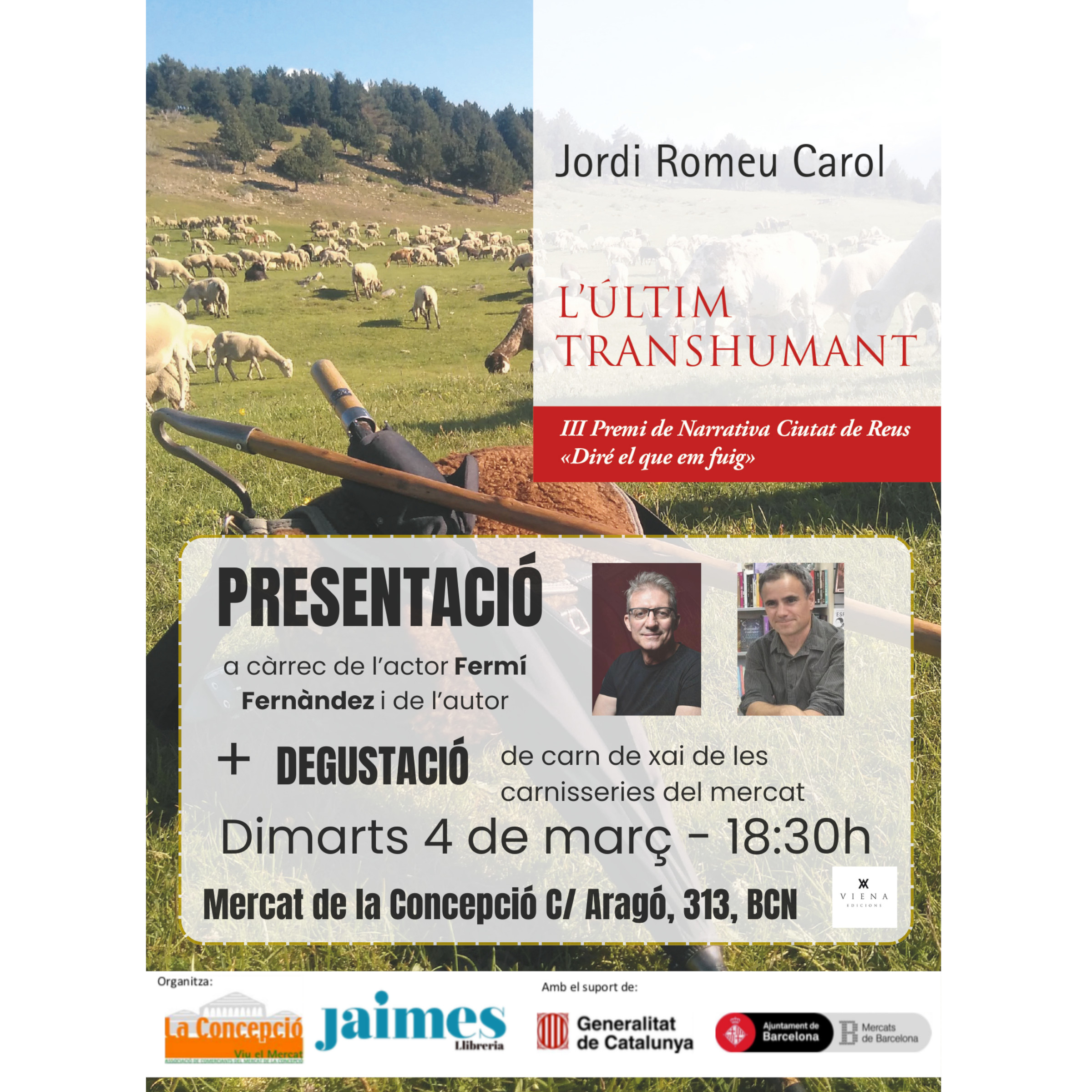 Presentació a Barcelona del llibre guanyador del Premi de Narrativa "Diré el que em fuig"