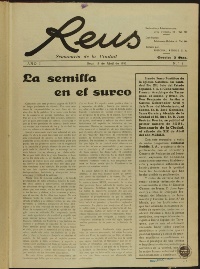 Digitalització del Setmanari Reus 1952 – 1964
