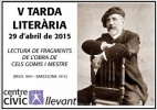 La Biblioteca col·labora a la V Tarda Literària del Centre Cívic Llevant