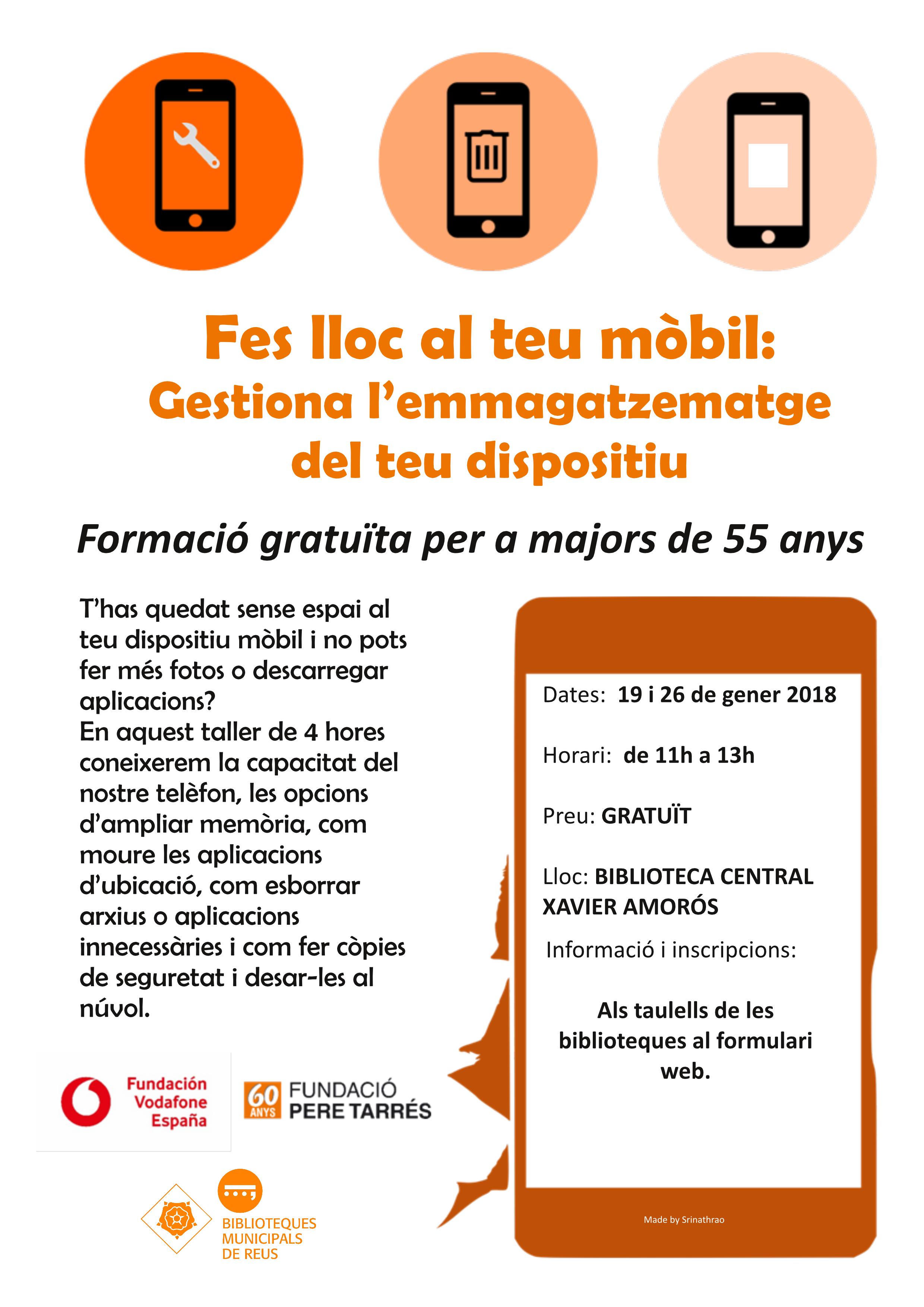 FORMACIÓ EN DISPOSITIUS MÒBILS PER A MAJORS DE 55 ANYS
