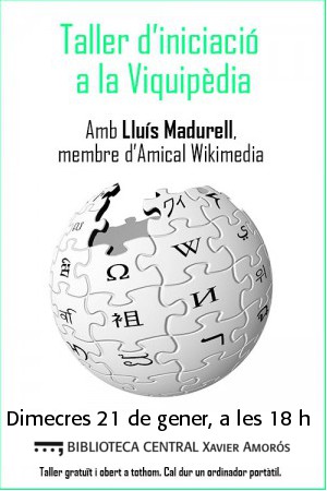 Taller d'iniciació a la viquipèdia