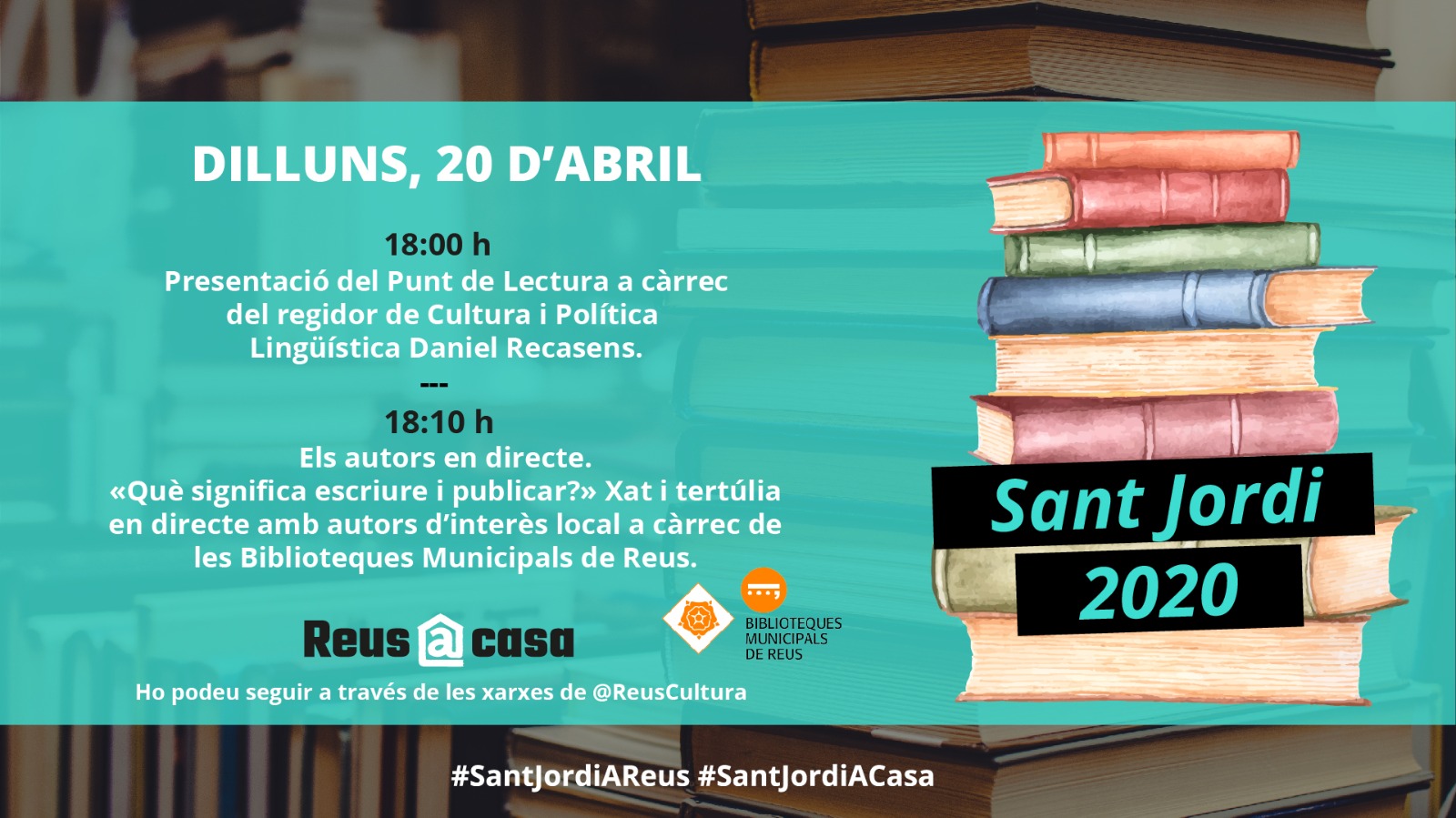 Setmana de Sant Jordi. Actes del dia 20 d'abril